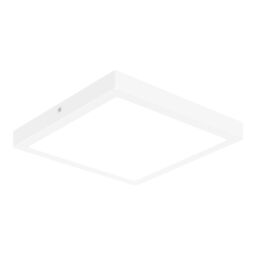 GoodHome Hestia Matt Metal & Plastic White Frosted Effect Led Ceiling Light - thumbnail 5
