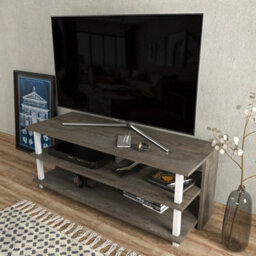 Decorotika Pueblo Tv Stand Tv Unit For Tv's Up To 55 Inches White Wenge - thumbnail 3
