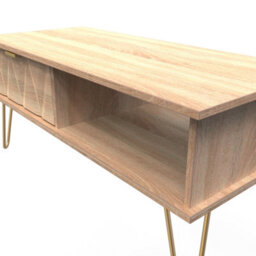 Dallas 1 Drawer Coffee Table In Bardolino Oak (Ready Assembled) - thumbnail 4