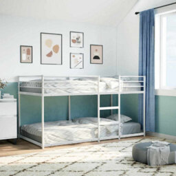 Berkfield Bunk Bed Without Mattress White 107X203 Cm Steel - thumbnail 3