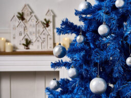 Beliani Set Of 60 Baubles Tinnsja Silver - thumbnail 2