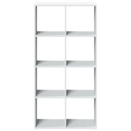 Walplus Room Divider Bookcase White 69.5X29X137.5 Cm Engineered Wood - thumbnail 5