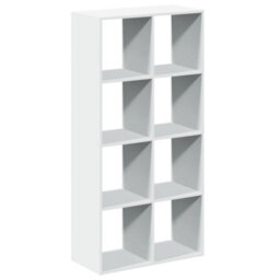 Walplus Room Divider Bookcase White 69.5X29X137.5 Cm Engineered Wood - thumbnail 2