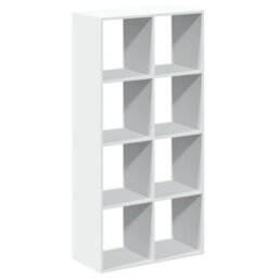 Walplus Room Divider Bookcase White 69.5X29X137.5 Cm Engineered Wood - thumbnail 7