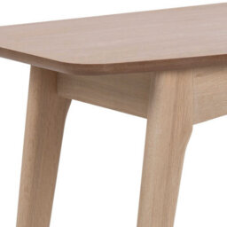 Wyld Haus Milan Oak Veneer Desk With Drawer, White Pigmented Top And Solid Oak Base - thumbnail 6