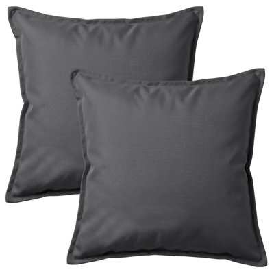 istyle mode 2 Pack Of Indoor & Outdoor Cushion, Waterproof, 45X45Cm (Dark Grey) - image 1