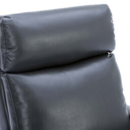 More4Homes Riley Push Back Soft Air Leather Modern Reclining Armchair Accent Home Cinema Recliner Chair (Grey) - thumbnail 5