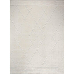 Livabliss Freud-Modern Ivory Off-White High Pile Living Dining Bedroom Rug 200 X 275 Cm Easy Care, Non Shedding - thumbnail 1