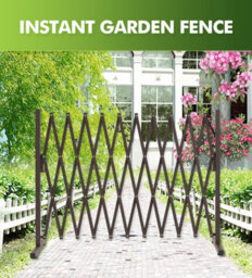 Unbranded Security Gate Pet Baby Metal Barrier Garden Indoor Outdoor Expandable - thumbnail 9