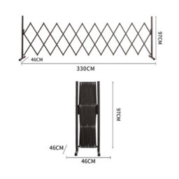 Unbranded Security Gate Pet Baby Metal Barrier Garden Indoor Outdoor Expandable - thumbnail 4