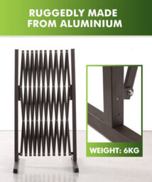 Unbranded Security Gate Pet Baby Metal Barrier Garden Indoor Outdoor Expandable - thumbnail 5