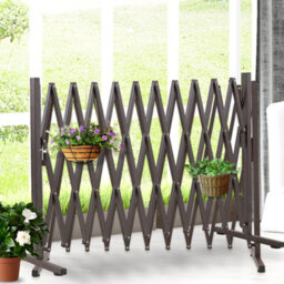 Unbranded Security Gate Pet Baby Metal Barrier Garden Indoor Outdoor Expandable - thumbnail 1