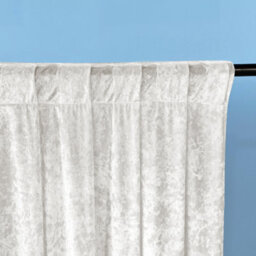 Neel Blue 3X3M Crushed Velvet Backdrop, Photography Background Blackout Curtain - Ivory - thumbnail 3