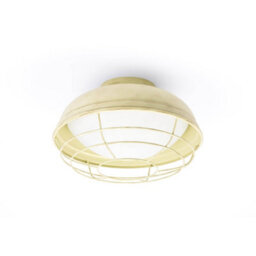 Luminosa Lighting Luminosa Helmet 2 Light Outdoor Ceiling Light Cream Ip44, E27 - thumbnail 1