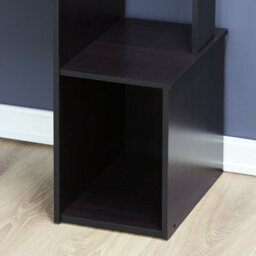Walplus Furinno Econ Multipurpose Home Office Computer Writing Desk W/bin, Dark Walnut - thumbnail 7