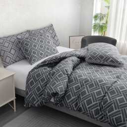Lazzaro Portal Luxury Microfibre Super King Duvet Cover Set Ultrasoft Durable Easy Care With Zipper Closure - thumbnail 4