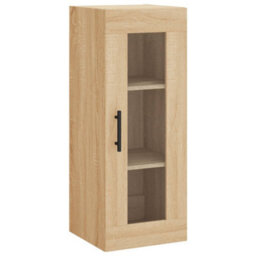 Berkfield Highboard Sonoma Oak 34.5X34X180 Cm Engineered Wood - thumbnail 7