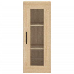 Berkfield Highboard Sonoma Oak 34.5X34X180 Cm Engineered Wood - thumbnail 8