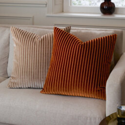 Paoletti Savoy Stripe Velvet Cushion Cover 50Cm X 50Cm - thumbnail 6