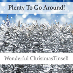 Christmas Tinsel Decorations For Christmas Tree (Silver) - thumbnail 3