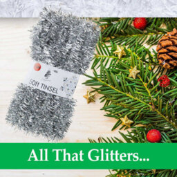 Christmas Tinsel Decorations For Christmas Tree (Silver) - thumbnail 2