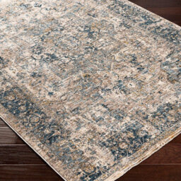 Livabliss Mirabel-Vintage Brown Blue Traditional Boho Fringe Living Dining Bedroom Rug 200 X 290 Cm Easy Care, Non Shedding - thumbnail 6