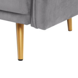 Beliani Sofa 2 Seater Maura Velvet Grey - thumbnail 9