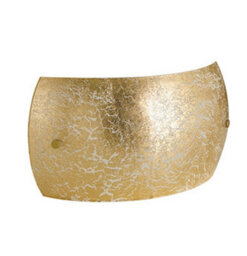 Luminosa Lighting Luminosa Vanity 2 Light Flush Wall Light Gold 27X15X8.5Cm