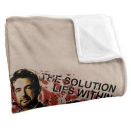 Minds Solution Lies Within Silky Supersoft Blanket Beige/multicoloured (One Size) - thumbnail 2