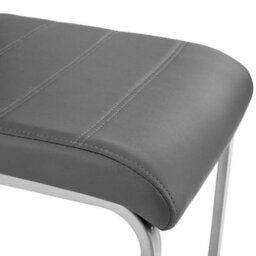 Premium High Back Dining Chairs Set Of 4 Grey - thumbnail 2