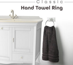 Divchi Towel Holder Black Chrome Plated Towel Rail Bath Towel Ring Wall Mounted For Kitchen Bathrooms Hand Towel Ring Accessories - thumbnail 2