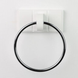 Divchi Towel Holder Black Chrome Plated Towel Rail Bath Towel Ring Wall Mounted For Kitchen Bathrooms Hand Towel Ring Accessories - thumbnail 7