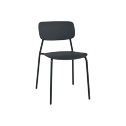 Sweeek - Folding Metal Garden Table 140 Cm + 6 Chairs, Anthracite - Amelia + Liva - thumbnail 4