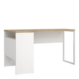 Furniture To Go Function Plus Corner Desk 2 Drawers In White And Oak  (W) 145.1 X (H) 76.8 X (D) 81Cm - thumbnail 4