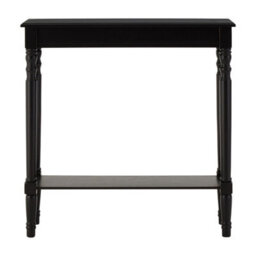 Orsina Black Console Table For Hallway, Pine Wood Hallway Table For Home Office Décor, Wood Table With Carved Legs - thumbnail 8