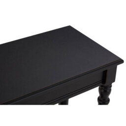 Orsina Black Console Table For Hallway, Pine Wood Hallway Table For Home Office Décor, Wood Table With Carved Legs - thumbnail 5