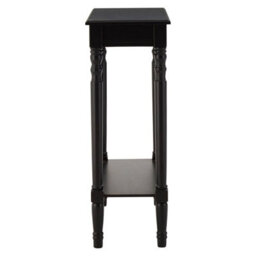 Orsina Black Console Table For Hallway, Pine Wood Hallway Table For Home Office Décor, Wood Table With Carved Legs - thumbnail 3