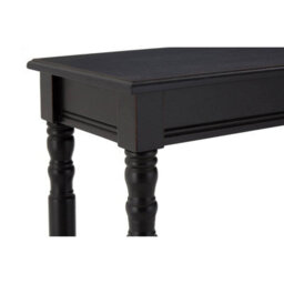 Orsina Black Console Table For Hallway, Pine Wood Hallway Table For Home Office Décor, Wood Table With Carved Legs - thumbnail 6