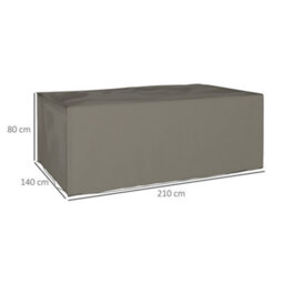 Outsunny 210X140X80Cm Uv Rain Protective Cover For Garden Rattan Furniture Grey - thumbnail 3