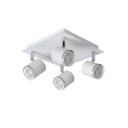 Lucide Rilou Modern Ceiling Spotlight - Led Dim. - Gu10 - 4X5W 3000K - White - thumbnail 3