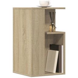 Berkfield Side Table Sonoma Oak 35X35X60 Cm Engineered Wood - thumbnail 4