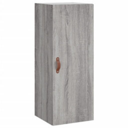Berkfield Highboard Grey Sonoma 34.5X34X180 Cm Engineered Wood - thumbnail 7
