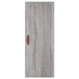 Berkfield Highboard Grey Sonoma 34.5X34X180 Cm Engineered Wood - thumbnail 8