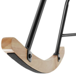 Tectake 1 Rocking Chair Torve With Plush Padding, Quilted Pattern And Wooden Runners  - Beige Bouclé - thumbnail 9