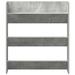 Vidaxl Wall Shoe Cabinet Concrete Grey 80X18X90 Cm Engineered Wood - thumbnail 5