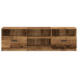 Berkfield Tv Cabinet Old Wood 150X33.5X45 Cm Engineered Wood - thumbnail 4