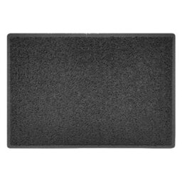 Nicoman Dark Grey Embossed Spaghetti Coil Door Mat Dirt-Trapper Washable Barrier Doormat 90Cm X 60Cm - thumbnail 1