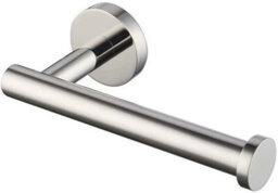 Wall Mounted Toilet Roll Holder Chrome Tissue Paper Stand Bathroom Round