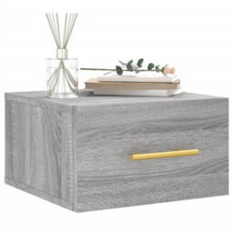 Berkfield Wall-Mounted Bedside Cabinets 2 Pcs Grey Sonoma 35X35X20 Cm - thumbnail 3