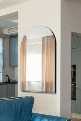 Mirroroutlet Large Arched Modern Venetian Glass Frame Wall Mirror 2Ft7 X 3Ft11,  80Cm X 120Cm - image 1